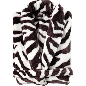 Zohome - Zebra - Badjas - Bruin - Unisex - Geschikt voor de Sauna