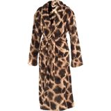 Zohome Badjas Giraffe - Unisex Ochtendjas - Bruin - Geschikt voor de Sauna