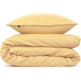 Zohome - Lino - Dekbedovertrek - Geel - 100% Katoen
