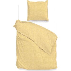 Zohome - Lino - Dekbedovertrek - Geel - 100% Katoen
