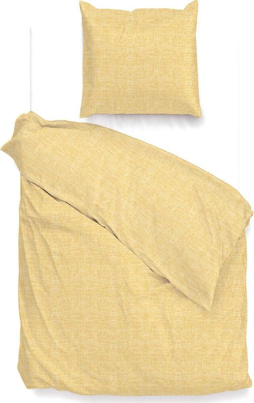 Zohome - Lino - Dekbedovertrek - Geel - 100% Katoen