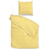 Zohome - Lino - Dekbedovertrek - Geel - 100% Katoen