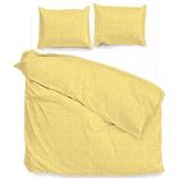 Zohome - Lino - Dekbedovertrek - Geel - 100% Katoen - 260x220
