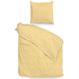Zohome - Lino - Dekbedovertrek - Geel - 100% Katoen - 260x220