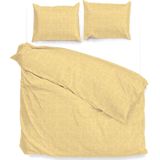 Zohome - Lino - Dekbedovertrek - Geel - 100% Katoen - 260x220