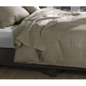 Zohome Lino Laken - Eenpersoons - Katoen - 160x290cm - Taupe