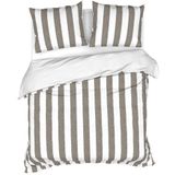 Heckett Lane - Quinn - Dekbedovertrek - Fossil Taupe - 100% Gauze-Katoen - 1-Persoons