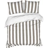 Heckett Lane - Quinn - Dekbedovertrek - Fossil Taupe - 100% Gauze-Katoen - 1-Persoons