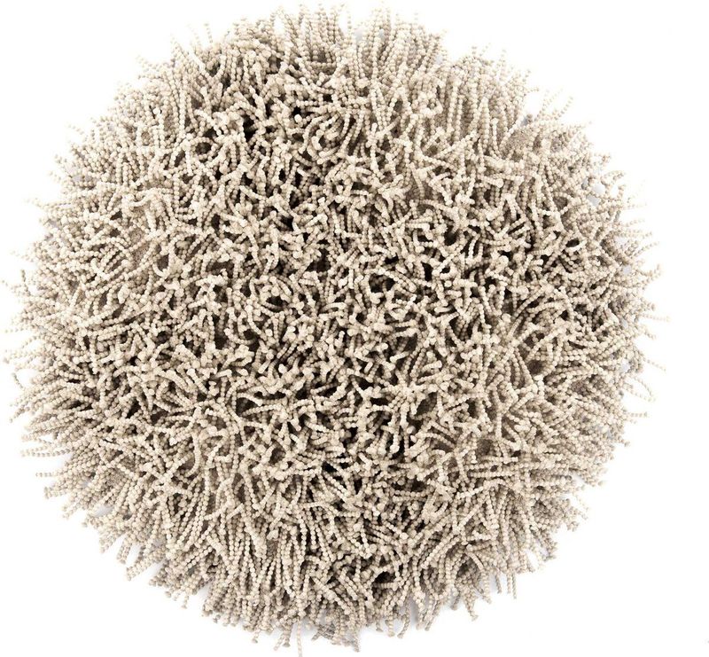 Heckettlane Badmat Busto - Badkamermat - Antislip tapijt - 60-Rond - Grijs