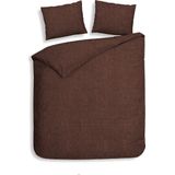 Heckettlane Franela Dekbedovertrek Flanel 220cm Bruin
