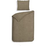 Dekbedovertrek - Wit - Katoen - Eenpersoons