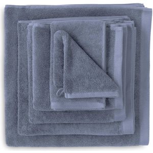 Heckettlane Handdoekenset Premium - Hotelkwaliteit Handdoek van 100% Katoen - 50x100 cm - Badhanddoek 3 Stuks - Blauw