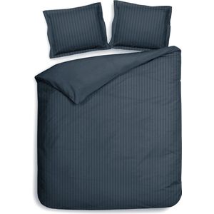 Nautica Katoenen omkeerbaar beddengoed met knoopsluiting, stijlvolle woondecoratie, Bradford marineblauw/kaki, kingsize