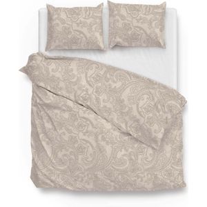 Zohome Dekbedovertrek Paisley-di-Lino - Abstract Bedlinnen - 240x220 - Beige - Dekbedhoes van 100% Katoen