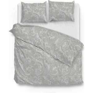Zohome - Paisley-di-Lino - Dekbedovertrek - Grijs - 100% Katoen - 260x220