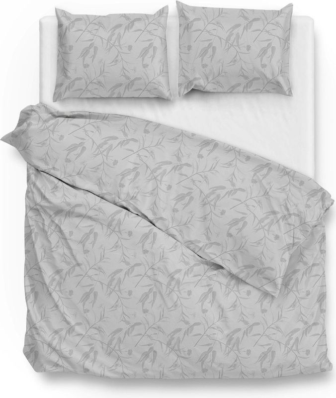 Zohome - Fiori-di-Satinado - Dekbedovertrek - Grijs - 100% Katoen-Satijn
