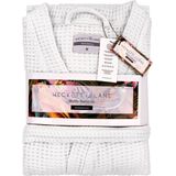 Heckettlane - Wafel Badjas - Wit - Ochtendjas van Katoen - Geschikt voor de Sauna