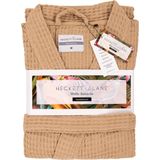 Heckettlane Badjas - Wafel - Kamerjas - Ochtendjas van Katoen - Taupe