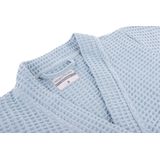 Heckettlane - Wafel - Badjas - Blauw - Geschikt voor de Sauna