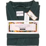 Heckettlane - Wafel Badjas - Groen - Ochtendjas van Katoen - Geschikt voor de Sauna