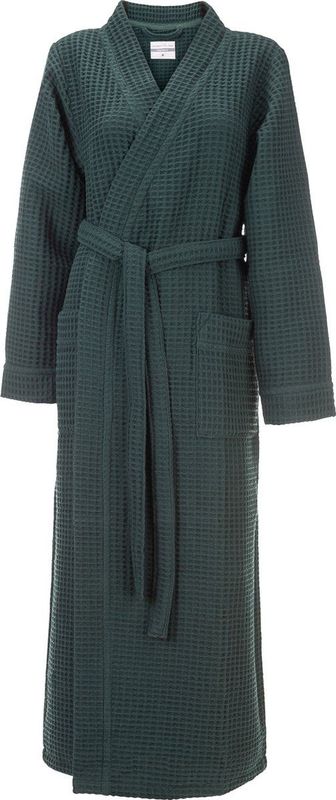 Heckettlane - Wafel Badjas - Groen - Ochtendjas van Katoen - Geschikt voor de Sauna