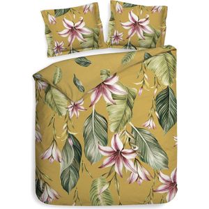 Heckettlane - Lilie Dekbedovertrek - Geel - 100% Katoen-Satijn - 240x220