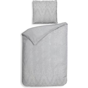 Heckettlane Lacey Dekbedovertrek - Eenpersoons - Katoen - 140x200-220cm - Grijs