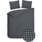 Heckettlane - Vafala - Dekbedovertrek - Grijs - 260x220 - Katoen
