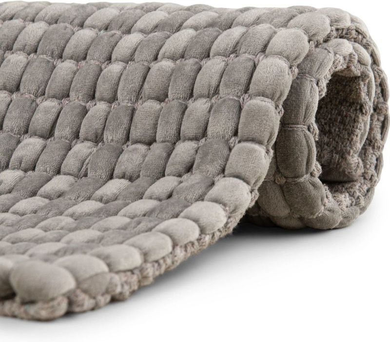 Heckettlane - Vellutato - Badkamermat - Grijs - Antislip