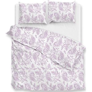 Zo! Home - Perkalkatoen Lilac Pink Print - HNZOHP001-72 - B 240 x L 200 cm/B 240 x L 220 cm - Lits-jumeaux -