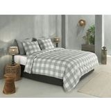 Zohome - Quattro-di-Lino - Dekbedovertrek - Grijs - 100% Katoen