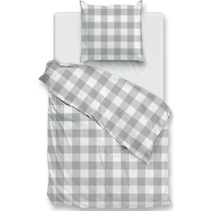 Zohome - Quattro-di-Lino - Dekbedovertrek - Grijs - 100% Katoen