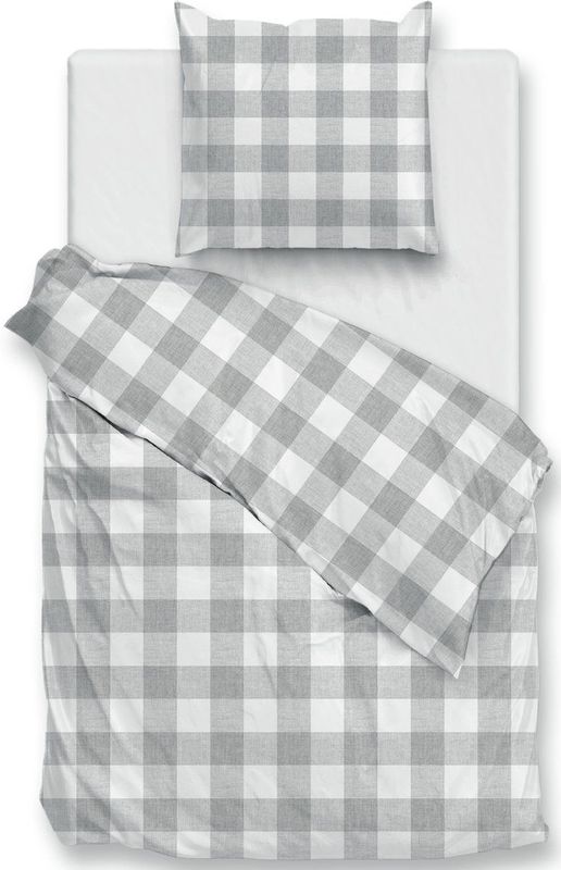 Zohome - Quattro-di-Lino - Dekbedovertrek - Grijs - 100% Katoen