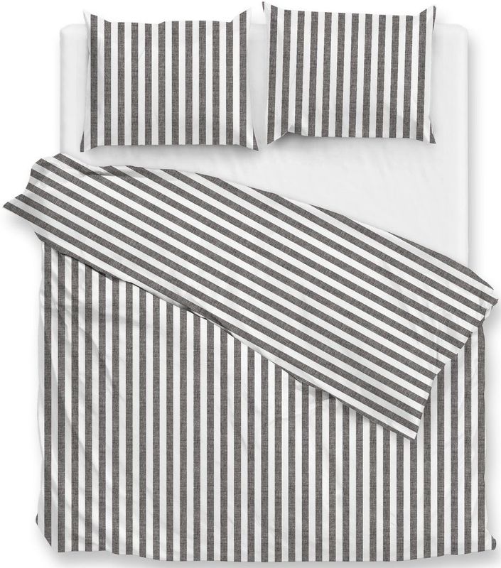Zohome - Banda-di-Lino - Dekbedovertrek - Grijs - 240x220 - 100% Katoen
