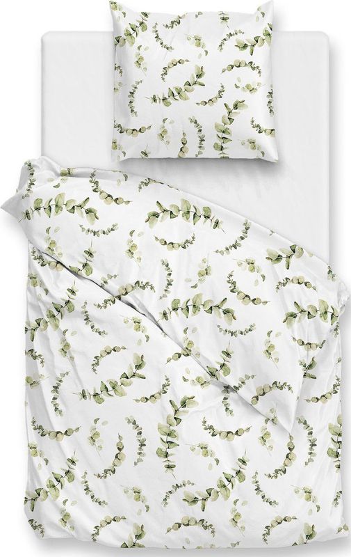 Zo! Home - Satijn White Print - HNZOHS106-01 - B 140 x L 200 cm/B 140 x L 220 cm - 1-persoons -