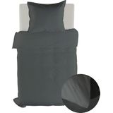 Dekbedovertrek - Grijs - Katoen - 240x220 cm