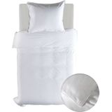 Yellow Suites - Dekbedovertrek - Wit/Blauw/Taupe/Grijs - Katoen - Effen