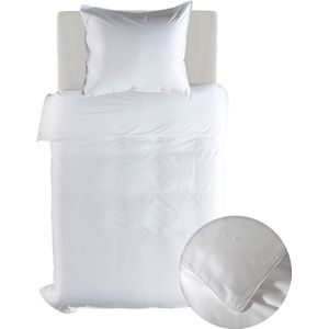 Yellow Suites - Dekbedovertrek - Wit/Blauw/Taupe/Grijs - Katoen - Effen