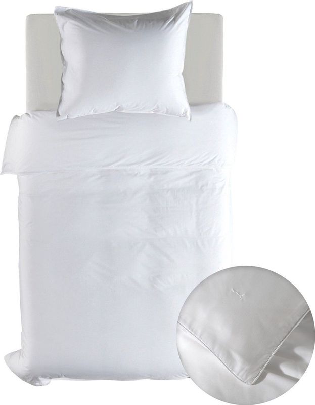 Yellow Suites - Dekbedovertrek - Wit/Blauw/Taupe/Grijs - Katoen - Effen