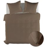 Yellow Suites - Dekbedovertrek - Wit/Blauw/Taupe/Grijs - Lyocell - Effen