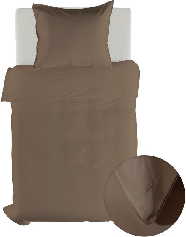 Yellow Suites - Dekbedovertrek - Wit/Blauw/Taupe/Grijs - Lyocell - Effen