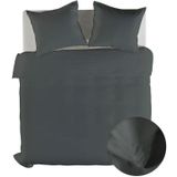 Yellow - Suite New York - Dekbedovertrek - Grijs - 1-persoons 140x200/220cm - 1 sloop