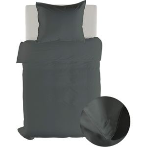 Yellow - Suite New York - Dekbedovertrek - Grijs - 1-persoons 140x200/220cm - 1 sloop