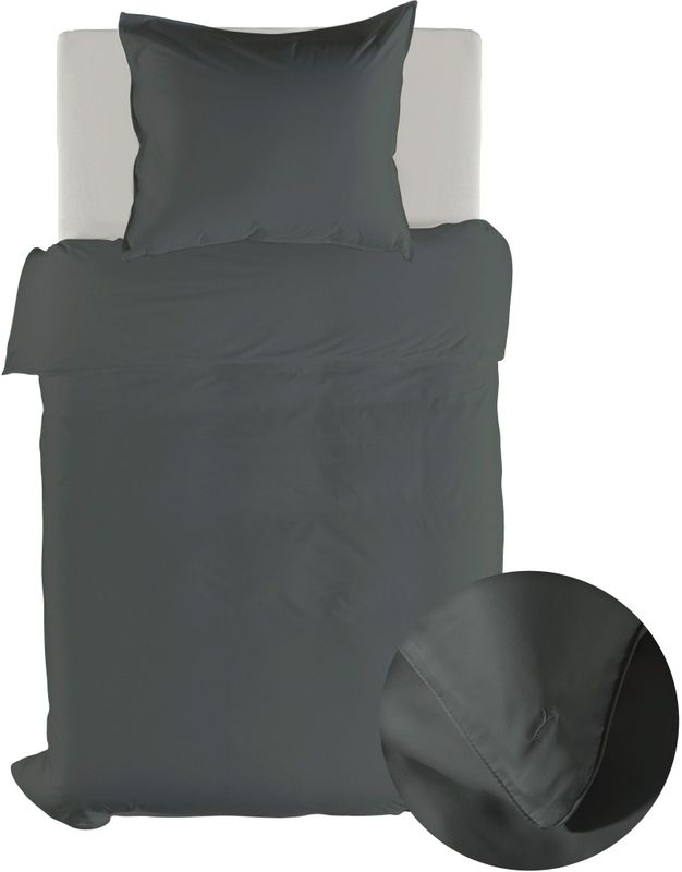 Yellow - Suite New York - Dekbedovertrek - Grijs - 1-persoons 140x200/220cm - 1 sloop