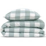 Zohome - Quattro-di-Lino - Dekbedovertrek - Groen - 100% Katoen