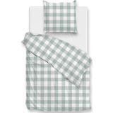 Zohome - Quattro-di-Lino - Dekbedovertrek - Groen - 100% Katoen