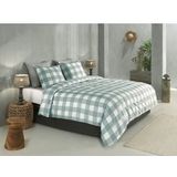 Zohome - Quattro-di-Lino - Dekbedovertrek - Groen - 100% Katoen