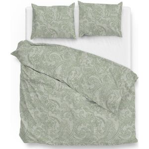 Zohome Dekbedovertrek Paisley-di-Lino - Abstract Bedlinnen - 240x220 - Groen - Dekbedhoes van 100% Katoen