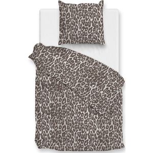 Zohome Dekbedovertrek Lucia Bedlinnen met Dieren print Natural Dekbedhoes van % Katoen Flanel