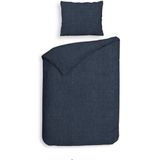 Dekbedovertrek - Wit - Katoen - 140x200 cm